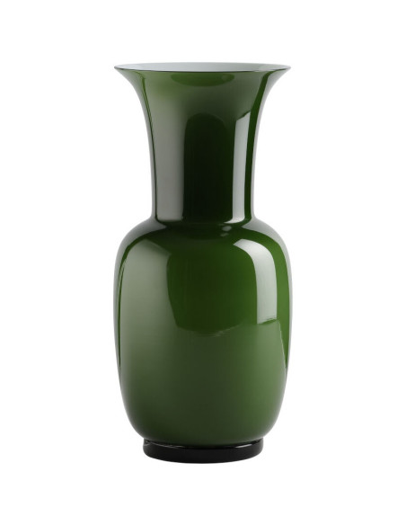Venini Opalino green vase. Medium