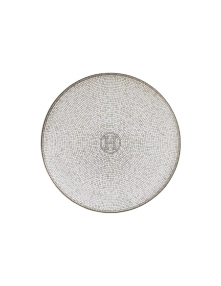 Hermès Set 6 piattini Mosaique au 24 platino