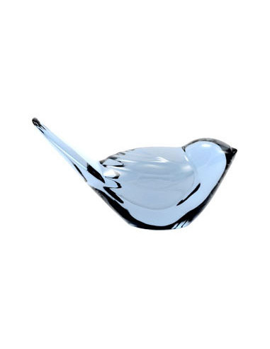 Baccarat Scultura Titi uccello. Acquamarina