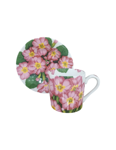Taitù Set 4 tazze caffè con piattino Flora
