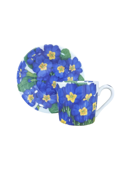 Taitù Set 4 tazze caffè con piattino Flora