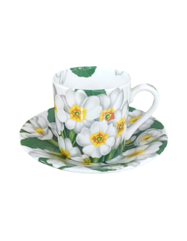 Taitù Set 4 tazze caffè con piattino Flora