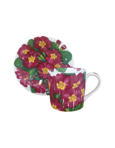 Taitù Set 4 tazze caffè con piattino Flora