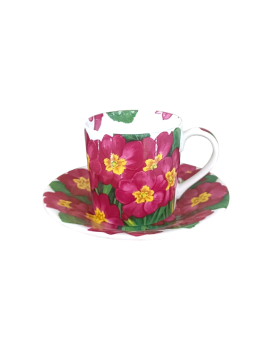 Taitù Set 4 tazze caffè con piattino Flora
