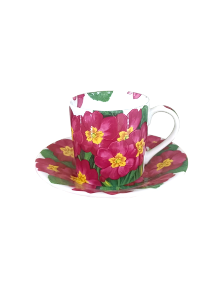 Taitù Set 4 tazze caffè con piattino Flora