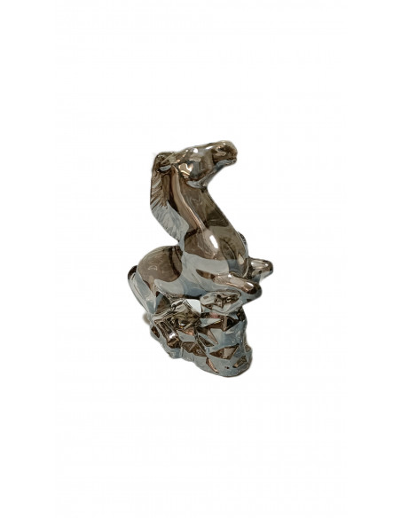Baccarat Scultura Cavallo. Argento