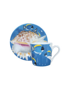 Taitù Set 4 tazze caffè con piattino Oceano 2
