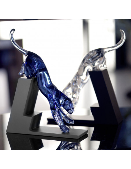 Baccarat Panther the Leap Sculpture