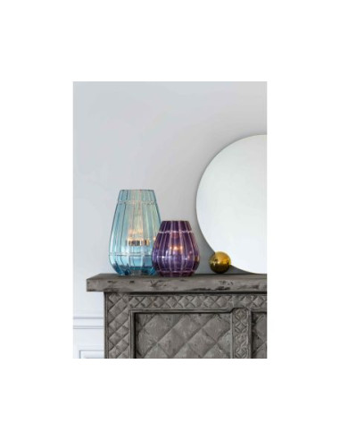 Saint Louis En Cage Candle Holder. Sky Blue