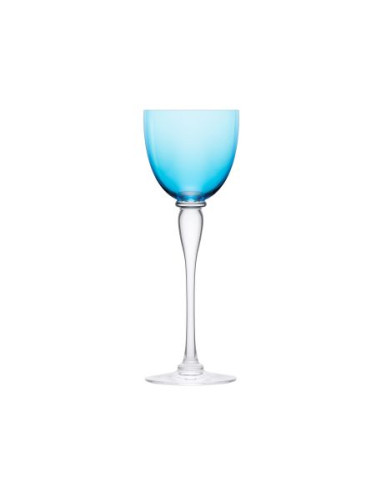 Saint Louis 6 Amadeud Port glasses. Mix colour
