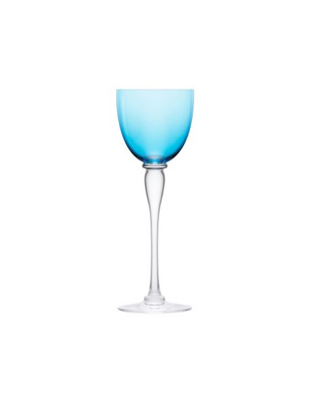 Saint Louis 6 Amadeud Port glasses. Mix colour