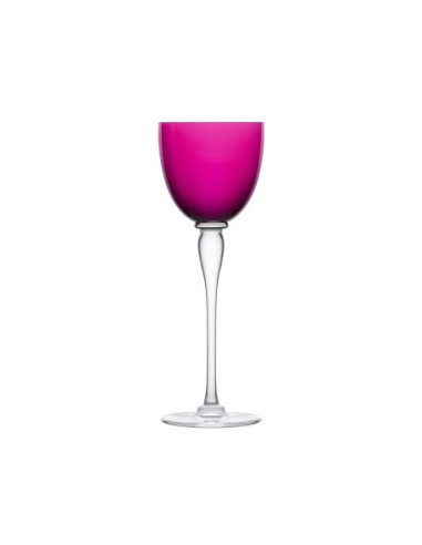 Saint Louis 6 Amadeud Port glasses. Mix colour