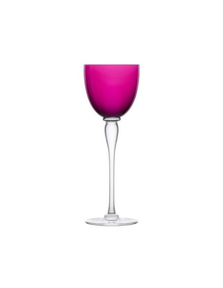 Saint Louis 6 Amadeud Port glasses. Mix colour
