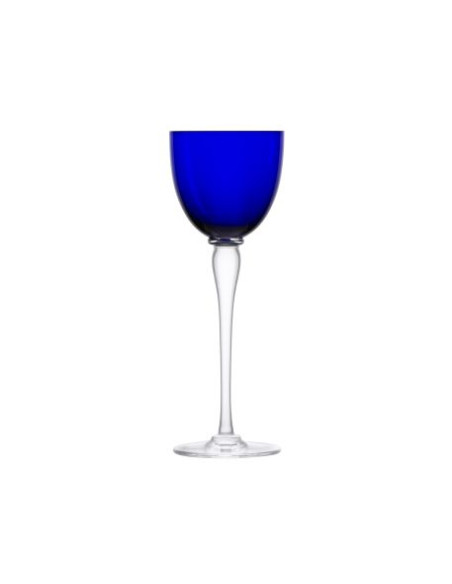 Saint Louis 6 Amadeud Port glasses. Mix colour