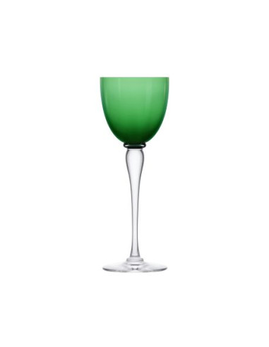 Saint Louis 6 Amadeud Port glasses. Mix colour