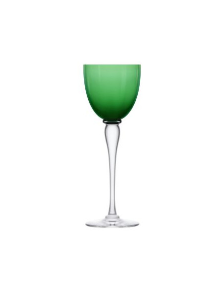 Saint Louis 6 Amadeud Port glasses. Mix colour