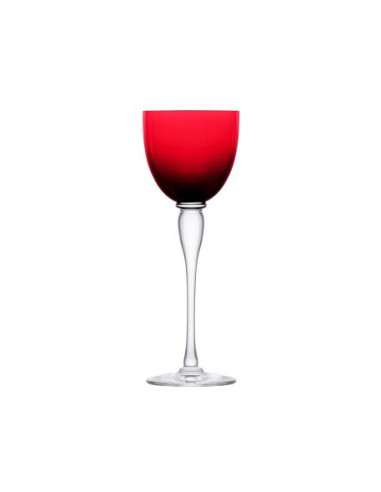 Saint Louis 6 Amadeud Port glasses. Mix colour