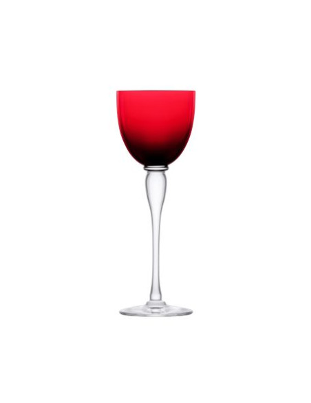 Saint Louis 6 Amadeud Port glasses. Mix colour