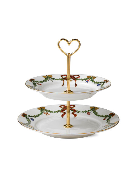 Royal Copenhagen Alzata Star Fluted Christmas 23 cm