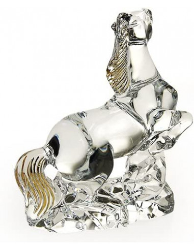 Baccarat Scultura Cavallo Zodiaco Grand dore