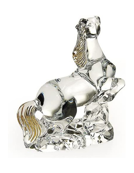 Baccarat Scultura Cavallo Zodiaco Grand dore