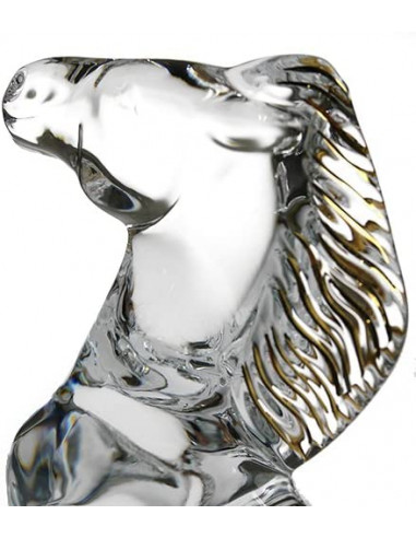 Baccarat Scultura Cavallo Zodiaco Grand dore