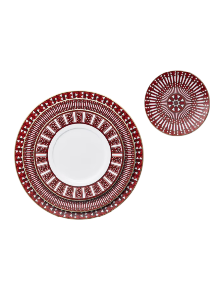 Baccarat Piatto Arcadia Rossa