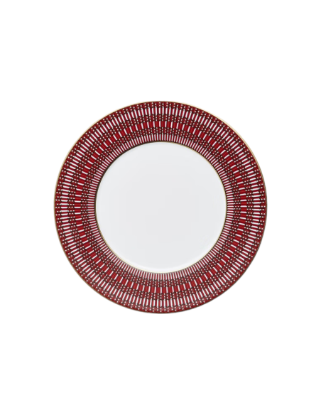 Baccarat Arcadia Red Dinner Plates, Set of 6