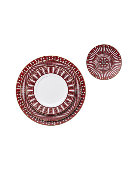 Baccarat Piatto dessert Arcadia Rosso  (x6)