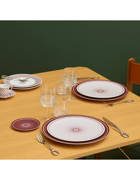 Hermès H Deco rouge 2 tea cups and saucer