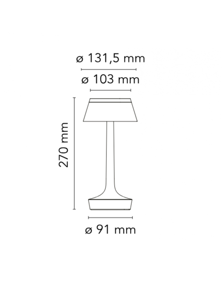 Flos lampada da tavolo Bon Jour Unplugged Giallo