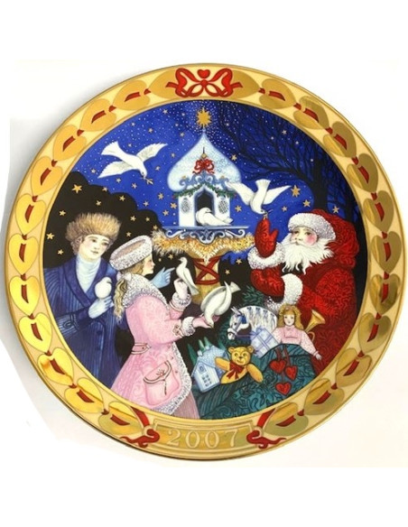Royal Copenhagen Dove of Christmas Plate Christmas 2007