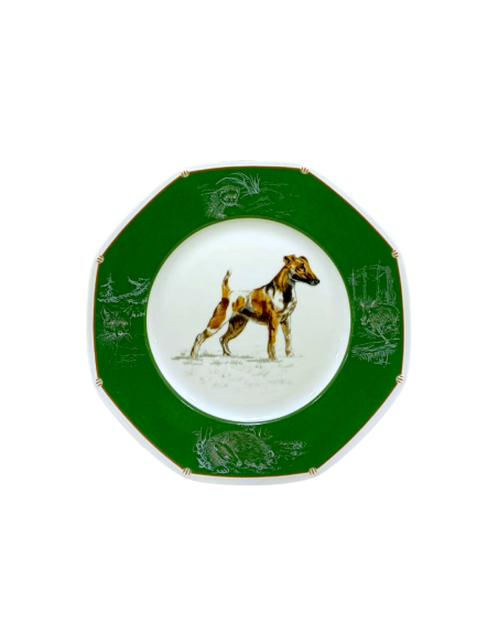 Hermès Chiens courants & Chiens d'arrêt "Fox à poil lisse" plate