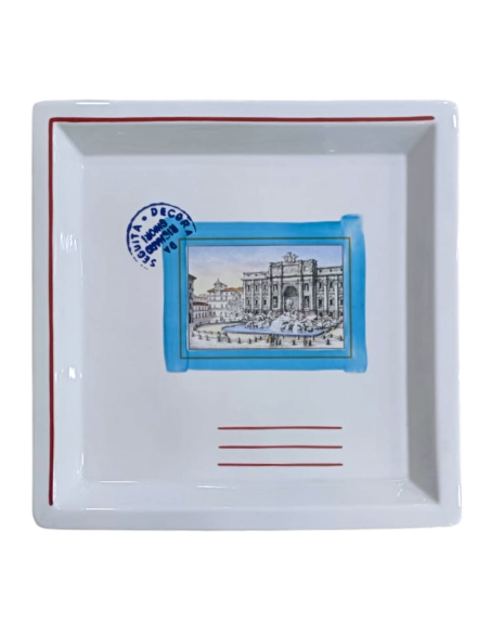 Ginori 1735 Diagono "Rome" large square change tray