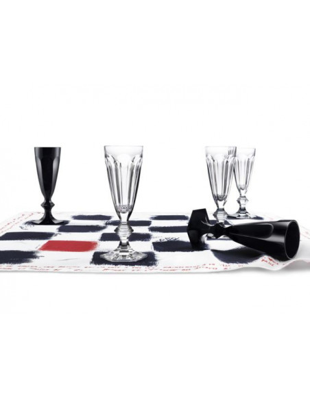 Baccarat set 4 flutes harcourt Jeu de Dames by Philippe Starck