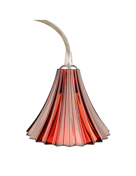 Baccarat Mille Nuits pendant lamp. Red