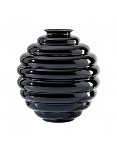 Venini Deco vase. Black