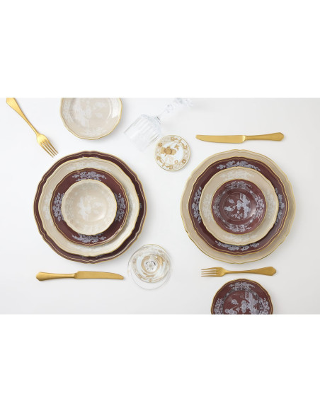 Ginori 1735 Oriente Italiano Castagna table set of 6