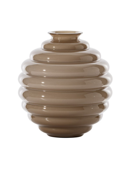 Venini Deco mocha vase. Large