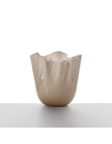 Venini Vaso Fazzoletto Medio Moka
