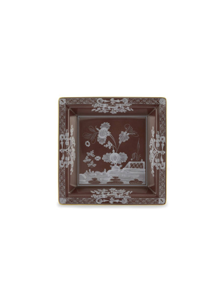 Ginori 1735 Oriente Italiano Castagna large change tray