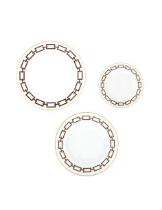 Ginori 1735 Set 18 piatti Catene Ebano