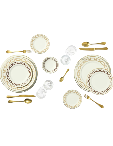 Ginori 1735 Catene Cachemire table set of 6