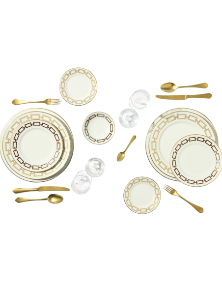 Ginori 1735 Catene Cachemire table set of 6