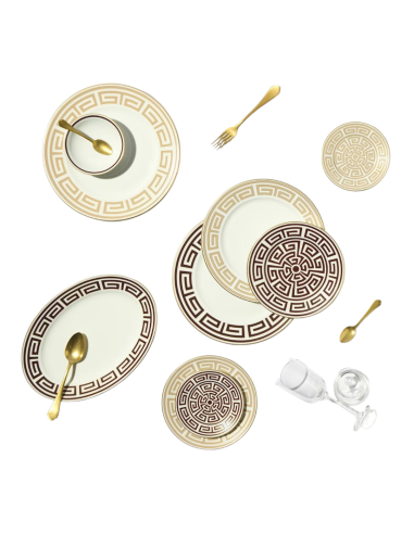 Ginori 1735 Set 18 piatti Labirinto Cachemire