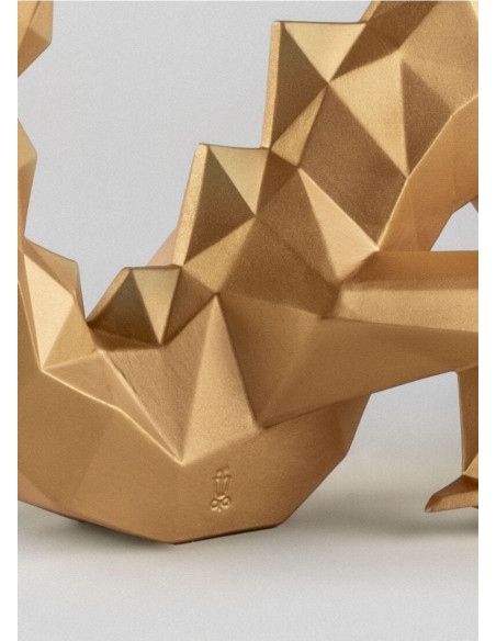 Lladró Scultura Drago. Oro. Serie limitata