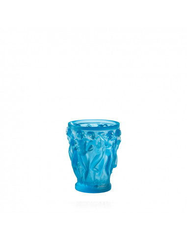 Lalique Bacchantes Vase PM. Blue