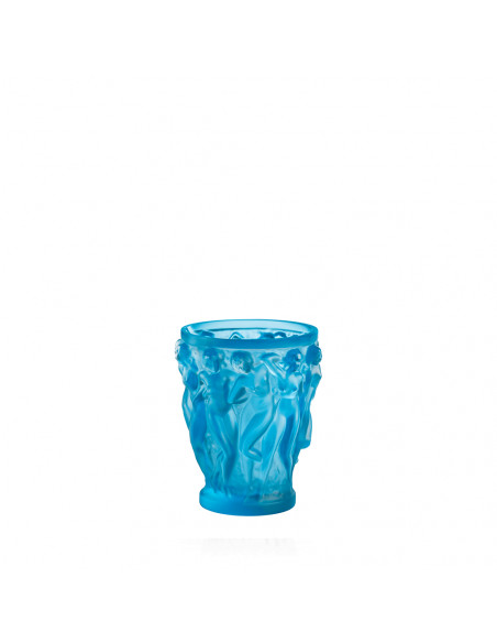 Lalique Bacchantes Vase PM. Blue