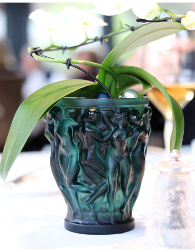 Lalique Vaso Bacchantes Verde PM