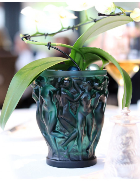 Lalique Vaso Bacchantes Verde PM